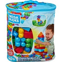 Mega Bloks Sacca Ecologica, 60 Pezzi, Blu, DCH55