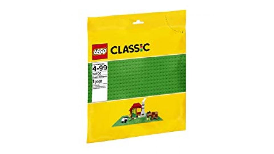 LEGO Classic 10700 - Base Gioco di Costruzioni, Verde