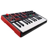 AKAI Professional MPK Mini MKII - Tastiera Controller MIDI USB con 25 Tasti, 8 PAD, Potenziometri e Joystick + VIP 3.0 e Pacchetto di Software Inclusi