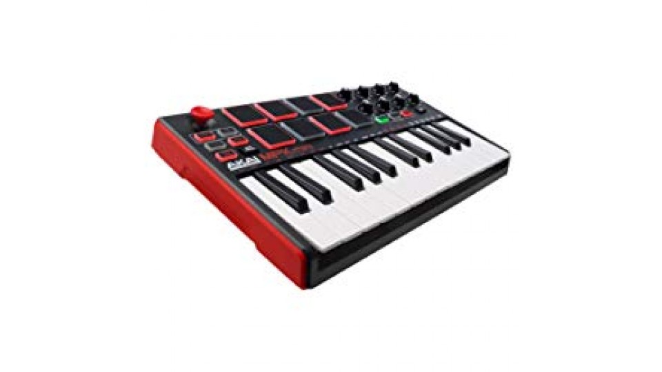 AKAI Professional MPK Mini MKII - Tastiera Controller MIDI USB con 25 Tasti, 8 PAD, Potenziometri e Joystick + VIP 3.0 e Pacchetto di Software Inclusi