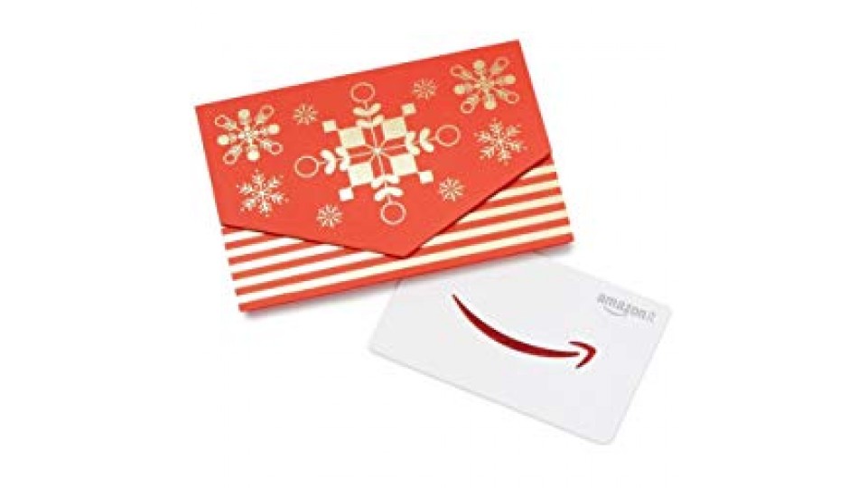 Buono Regalo Amazon.it - € 20 (Bustina di Natale Rosso/Oro)