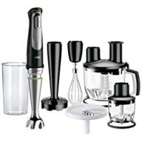 Braun MQ9087 Gourmet MultiQuick 9 Minipimer Mixer ad Immersione, 1000 W, Plastica, Nero