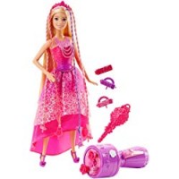 Barbie - Barbie Chioma da Favola con Capelli Lunghi e Accessori, Multicolore, DKB62