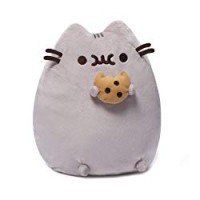 Enesco 4048870 - PELUCHE PUSHEEN CON COOKIE, Multicolore, 0.24 Litri