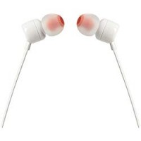 JBL T110 Intra-Auricolari con Comando e Microfono Universale, Bianco