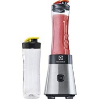 Electrolux ESB2500 Sportsblender Mini Frullatore, Potenza 300 W, 2 Bottiglie 0.6 l in Tritan Antirottura, Acciaio