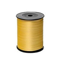 Rotolo Nastrino Oro Palloncini Pacchi Regalo Feste Compleanni - 9,5 mm x 250 metri