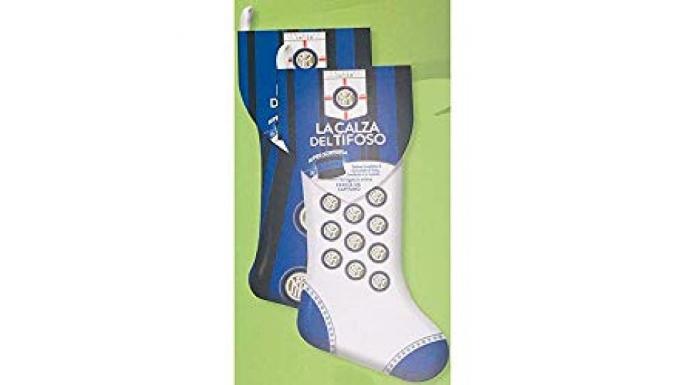 CALZA BEFANA CALCIO INTER, Cioccolata Assortita e Sorpresa