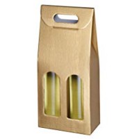 Susy Card 40000749 Cartone per trasporto bottiglie, confezioni regalo, struttura gold, cartone ondulato, per