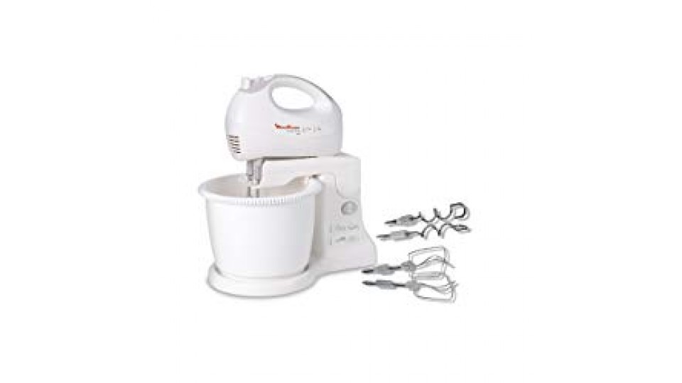Moulinex HM4121 Prep'Line Bowl Sbattitore Elettrico con Recipiente a Rotazione Automatica da