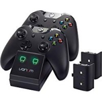 Venom Twin Docking Station da XBOX One - Base di Ricarica per 2 XBOX One Controller - 2 batterie ricaricabili incluse