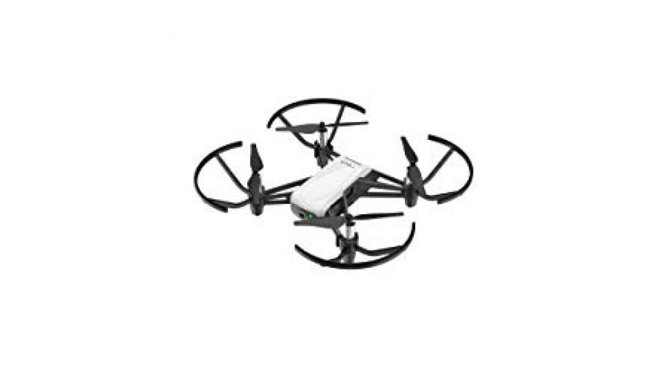 DJI Ryze Tello – Drone Mini Ideale per Creare Video con EZ Shots, Compatibile con Lenti VR e Controller, Trasmissione in HD fino a 720p e 100m Distanza di Volo