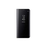 Samsung Clear View, Custodia protettiva con apertura a libro e funzione supporto per Galaxy S8, Nero