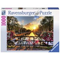Ravensburger 196067 - Puzzle Biciclette ad Amsterdam, 1000 Pezzi, Multicolore