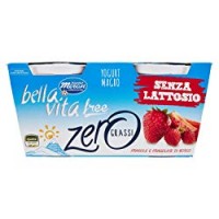 YOGURT MAGRO FRAGOLA E FRAGOLINE DI BOSCO SENZA LATTOSIO Bella Vita Free, 2x125g