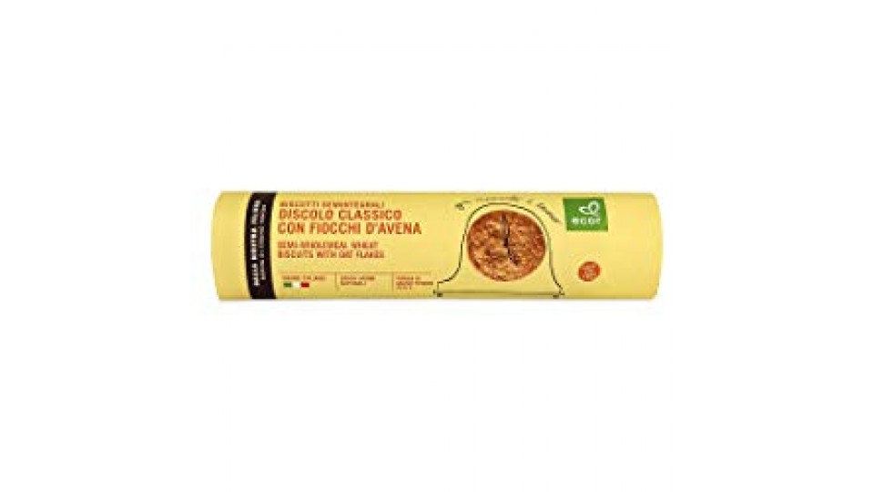 Discolo classico con fiocchi di avena