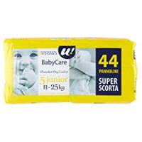 44 PANNOLINI BABY CARE JUNIOR DRY COMFORT 11-25 KG U! Confronta & Risparmia