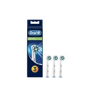Oral-B CrossAction Confezione da 3 Testine di Ricambio per Spazzolino Elettrico Ricaricabile, Testine Arrotondate dal Design Professionale