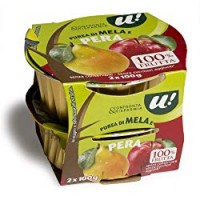 PUREA DI MELA E PERA 100% FRUTTA U! Confronta&Risparmia, 2x100g