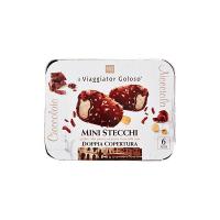 Mini Stecchi gelato alla panna gusto nocciola con doppia copertura il Viaggiator Goloso