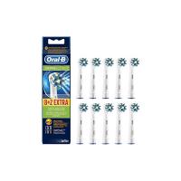 Oral-B CrossAction Testine di Ricambio per Spazzolino Elettrico, 8+2 Pezzi