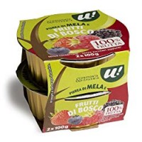 PUREA DI MELA E FRUTTI DI BOSCO 100% FRUTTA U! Confronta&Risparmia, 2x100g