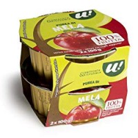 PUREA DI MELA 100% FRUTTA U! Confronta&Risparmia, 2x100g