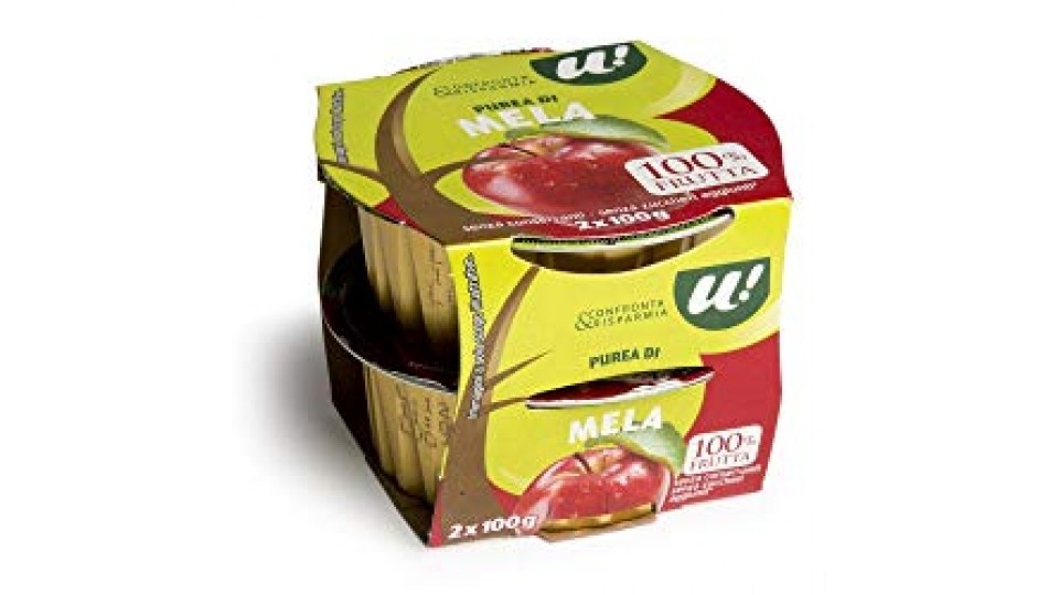 PUREA DI MELA 100% FRUTTA U! Confronta&Risparmia, 2x100g