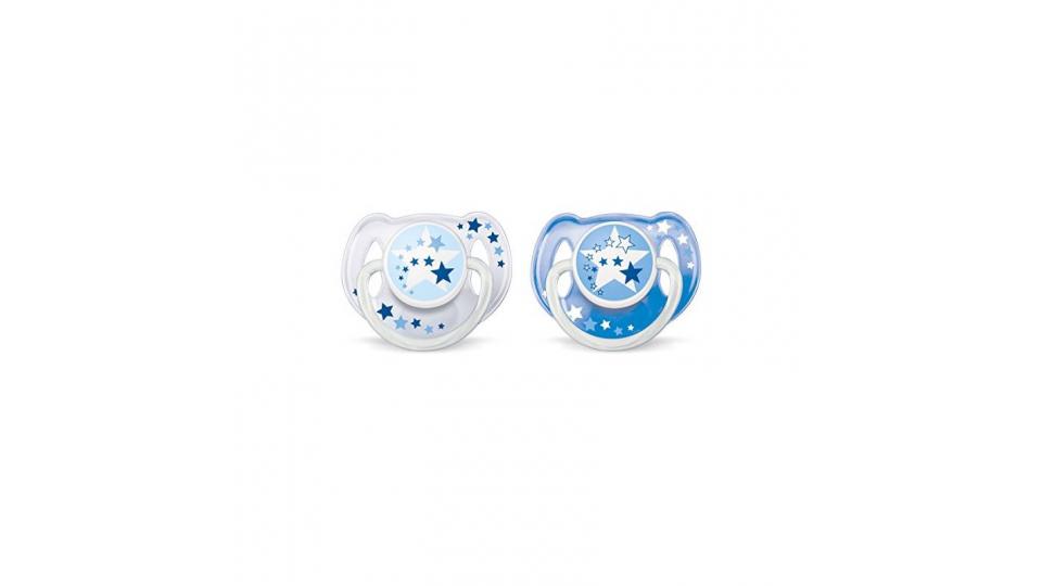 Philips Avent SCF176/22 Succhietti Notturni - con Tettarelle ortodontiche, senza BPA (6-18m)