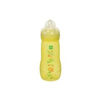 MAM 950502 - Baby Bottle, Biberon da 330 ml con tettarella misura 2 (4+ mesi), confezione doppia, design neutrale (motivi assortiti)