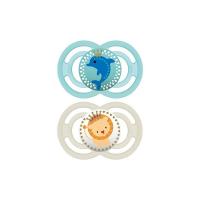 MAM Babyartikel 99953400 - Perfect, Ciuccio in silicone 6-16 mesi, privo di BPA, confezione doppia, bambino