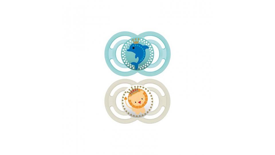 MAM Babyartikel 99953400 - Perfect, Ciuccio in silicone 6-16 mesi, privo di BPA, confezione doppia, bambino