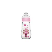 MAM Feel Good, Biberon in vetro, Rosa (rosa)