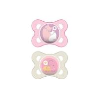 MAM 542422 - Ciuccio "Original" in silicone per bambine da 0 a 6 mesi, senza BPA, confezione doppia, colori assortiti
