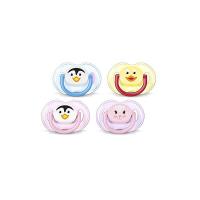 Philips Avent SCF182/23 Succhietti Animaletto - con Tettarelle ortodontiche, senza BPA (0-6m) - 2 pezzi Colori assortiti