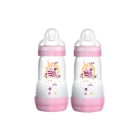 MAM 99921522 - Biberon anticolica da 260 ml per bambino, confezione doppia, colori assortiti
