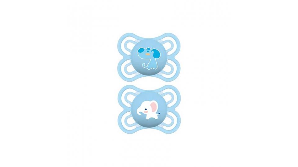 MAM Babyartikel 99953000 - Ciuccio in silicone 0-6 mesi, Confezione Doppia, Modelli Assortiti