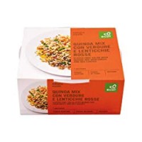 Quinoa mix con verdure e lenticchie rosse