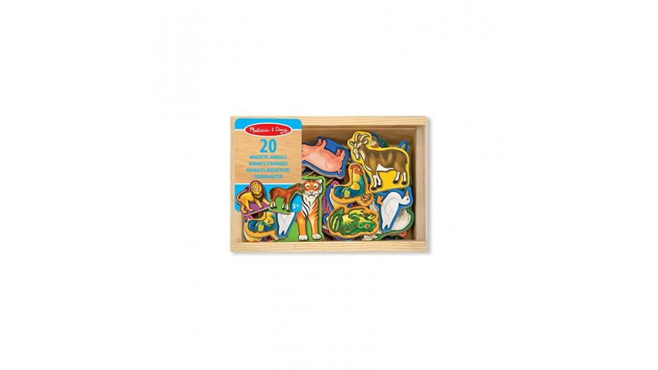 Melissa & Doug 10475 - 20 Magneti di Legno a Forma di Animali