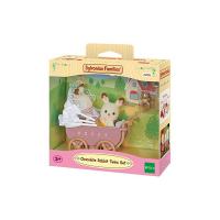 Sylvanian Family 2206 - Gemelli Coniglio Cioccolato con Carrozzina
