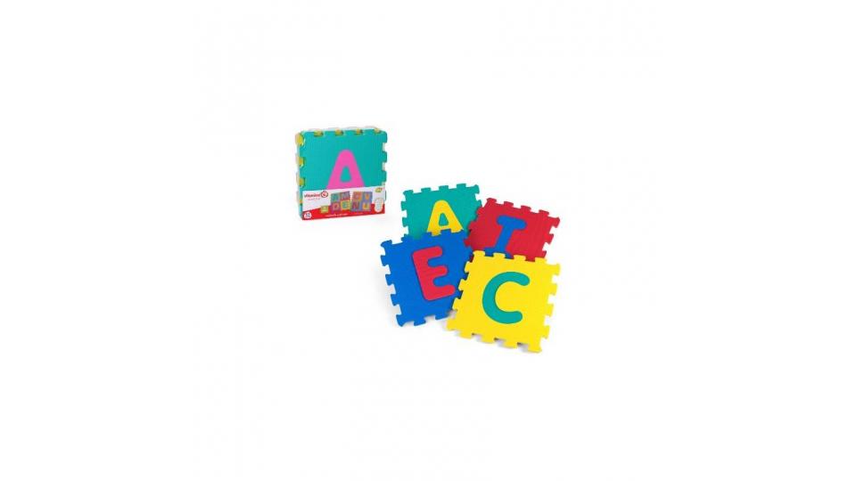 Vitamina G 05093 - Mattonelle Puzzle Lettere, 9 Pezzi [Lettere Assortite]