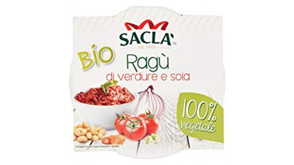RAGU' DI VERDURE E SOIA BIO 100% Vegetale Saclà