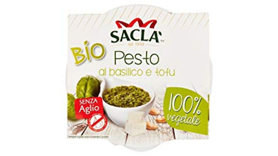 PESTO AL BASILICO E TOFU Senza Aglio 100% Vegetale