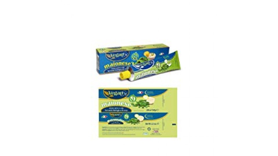 MAIONESE VEGETALE Senza Uova e con Bevanda Biologica di Soya in Tubo Vegansì
