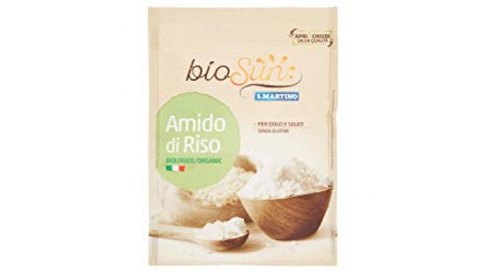 AMIDO DI RISO BIOLOGICO per Dolci e Salati Senza Glutine Bio Sun