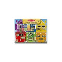 Melissa and Doug Gioco in legno Il puzzle delle serrature e lacci - tavola attività