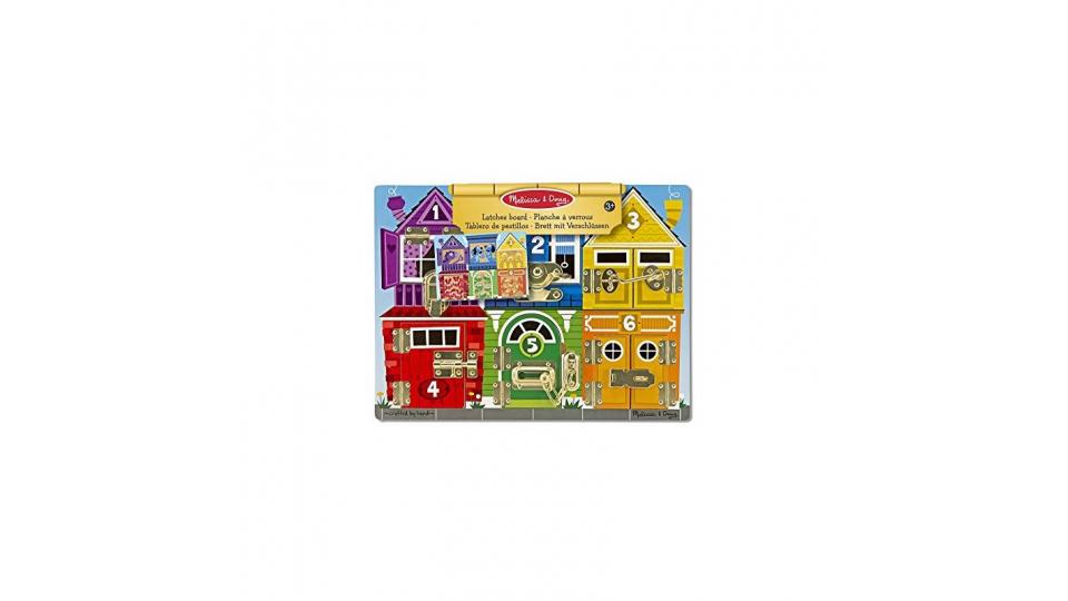 Melissa and Doug Gioco in legno Il puzzle delle serrature e lacci - tavola attività