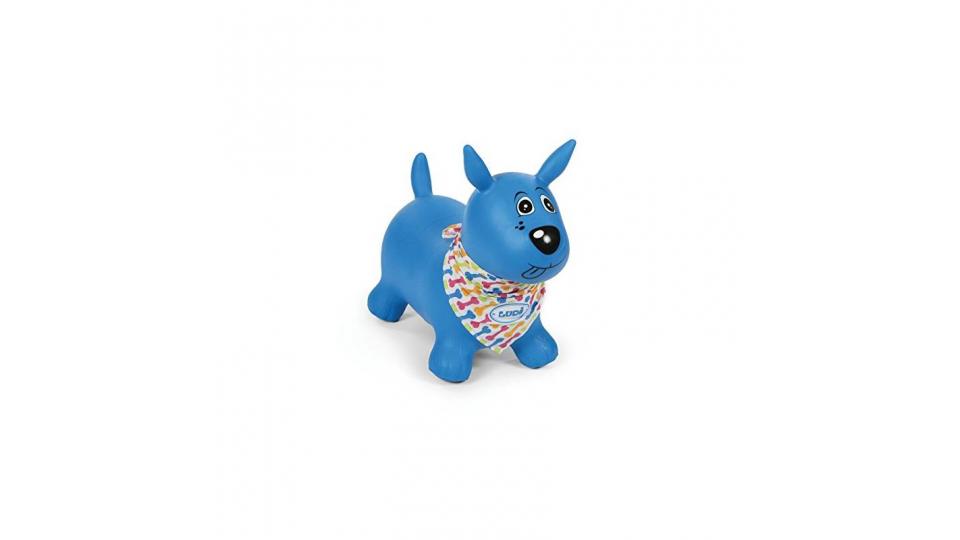 Ludi 2776 - Mon Chien Sauteur Bleu Cagnolino Gonfiabile e Cavalcabile, Blu
