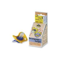Succhiotto calmante Mollis in silicone con anello da 0 a