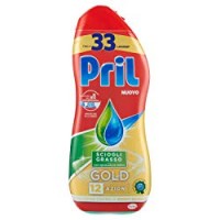 Pril Gold SCIOGLI GRASSO 12 AZIONI PER LAVASTOVIGLIE 33 Lavaggi